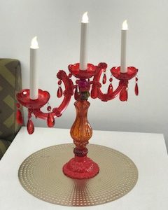 Centrepiece - Red Candelabra