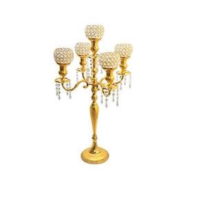 Centrepiece - Gold & Crystal Candelabra