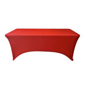 Linen - Trestle Table Covers Red