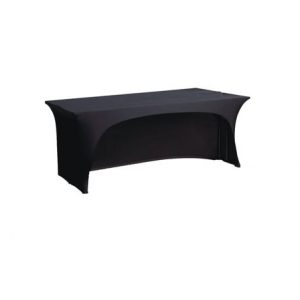 Linen - Trestle Table Covers Black 3/4