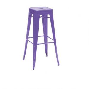 Tolix Bar Stool - Purple