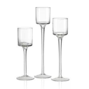 Vase - Glass Candle Holders (3)