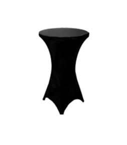 Linen - Bar Table Cover - Black