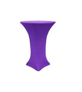 Linen - Bar Table Cover - Purple