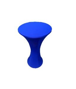 Linen - Bar Table Cover - Royal Blue