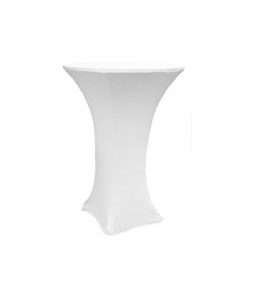 Linen - Bar Table Cover - White