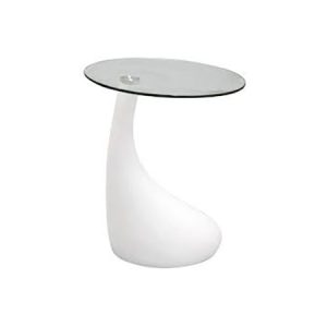 Side Table - Tear Drop White