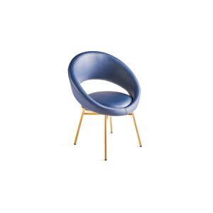 Elegance Cafe Chair - Gold/Sapphire