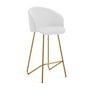 Elegance Bar Stool High-Back Stool - White
