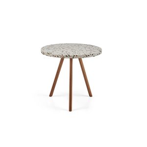 Scandi Cafe Table Round - Nougat 800